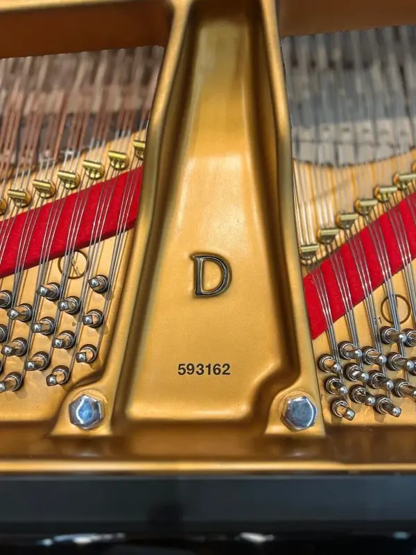 Serial number on a Steinway D concert grand piano